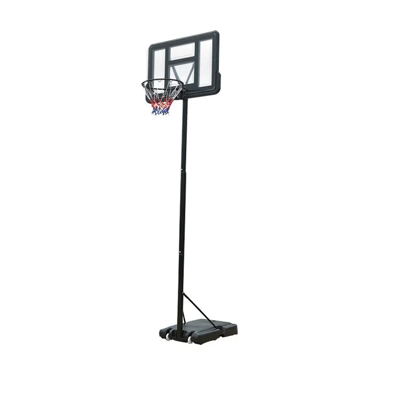Juego de aros de baloncesto para niños, portería de baloncesto portátil con altura ajustable con tablero y ruedas