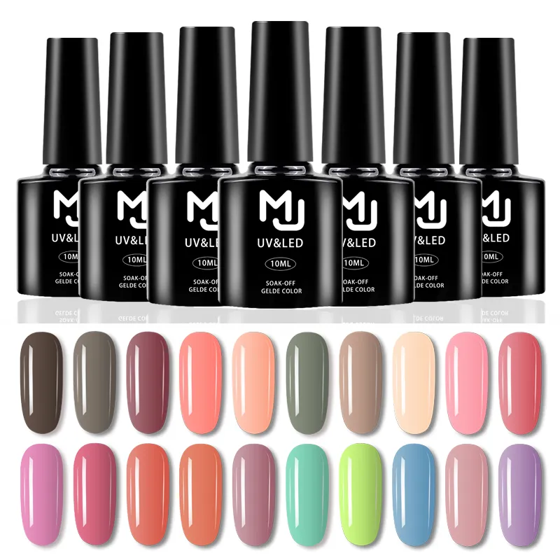 Private label OEM & ODM 100 cores 10ml gel unha conjunto kit polonês embeber off gel uv unhas polonês set uv gel nail polish