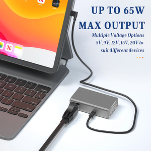 GBT-USBC-PDギガビット65ワットPoEスプリッターIEEE802.3BT PoE入力USB-Cパワー & 10/100/1000データ出力 - Product Image 5