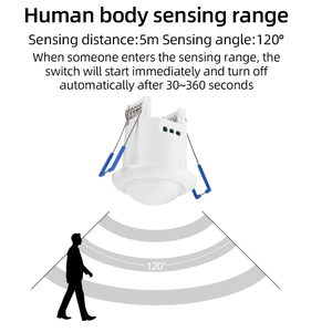 Infrared Motion <strong>Sensor</strong> <strong>Switch</strong>,Mini 12V Recessed Ceiling PIR Motion <strong>Sensor</strong> Detector Adjustable Luminous Flux <strong>Switch</strong> for Security - Product Image 3