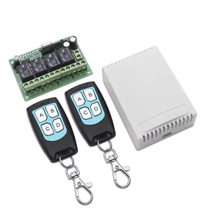 433Mhz 4 canali wireless codice di apprendimento 24V/12V telecomando interruttore e controller kit per porta cancello - Product Image 1