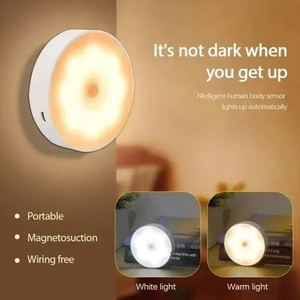 สวิตช์ไฟ LED สองสีสำหรับข้างเตียงห้องนอนสวิตช์ไฟเซ็นเซอร์ตู้แบบ USB ทันสมัย - Product Image 1
