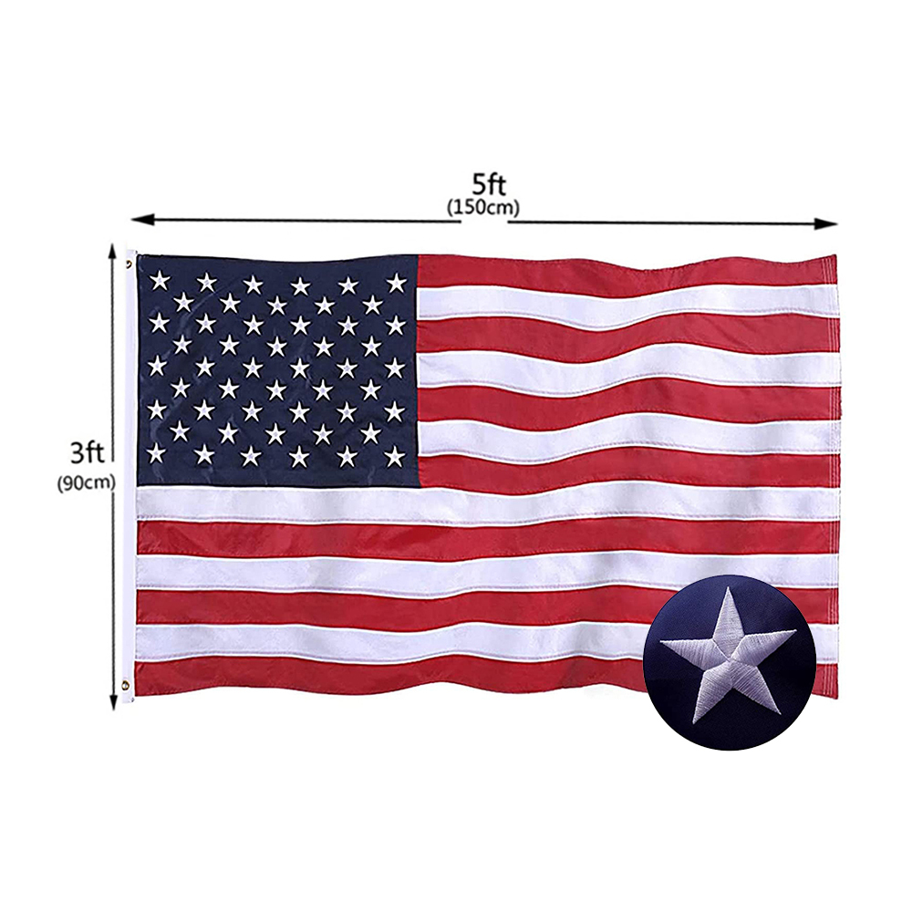Drapeau brodé