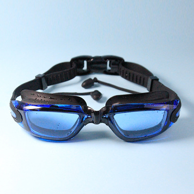 Black-blue non-prescription glasses