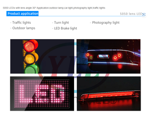 Yuliang Lens 30&deg; 5050 RGB SMD <strong>LED</strong> 20mA <strong>50mA</strong> for <strong>Led</strong> Display VMS Traffic Lights Sports Board Speed Board - Product Image 5