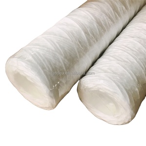 Industrial poliéster pp fio corda ferida filtro cartucho jumbo 5 mícrons