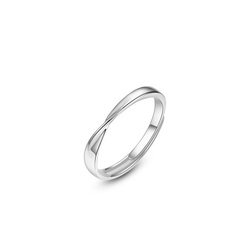 Bague en platine pour femme