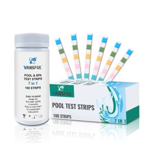 VANSFUL 7 דרכים שחייה בריכת מים בדיקת ערכת, pH <span class=keywords><strong>GH</strong></span> <span class=keywords><strong>KH</strong></span> ברום ספא מים מבחן רצועות