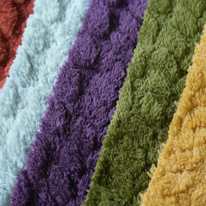 Của Nhà Sản Xuất Mới Lá <span class=keywords><strong>Sherpa</strong></span> Jacquard Nhung Vải Thoải Mái Bông Cho Nhà Mặc Đồ Ngủ Và Gối Bộ Đồ Giường Vải - Product Image 1