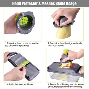 12 in 1 sebze kesicisi Mandoline dilimleme kesici Chopper ve rende - Product Image 2