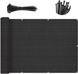Factory Direct Provide 4'x50' Privacy Fence Screen with Brass Grommet 90% Blockage Windscreen Outdoor Mesh Fencing <strong>Cover</strong> <strong>Netting</strong> - Product Image 6