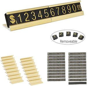 ป้ายแสดงสินค้าทำจากพลาสติกสีดำใสมีหมายเลขราคาสำหรับเครื่องประดับ - Product Image 2