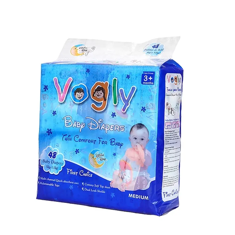 Pañal de bebé marca Vogly barato venta caliente Quanzhou fácil de absorber para África de Fujian ChildSea