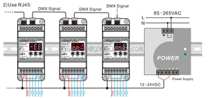 BC-835-010V-DIN передача DC12V-24V DMX512/1990 сигнала на 5CH 0-10 В сигнал DIN-рейка светодиодный декодер DMX преобразователь сигнала - Product Image 5