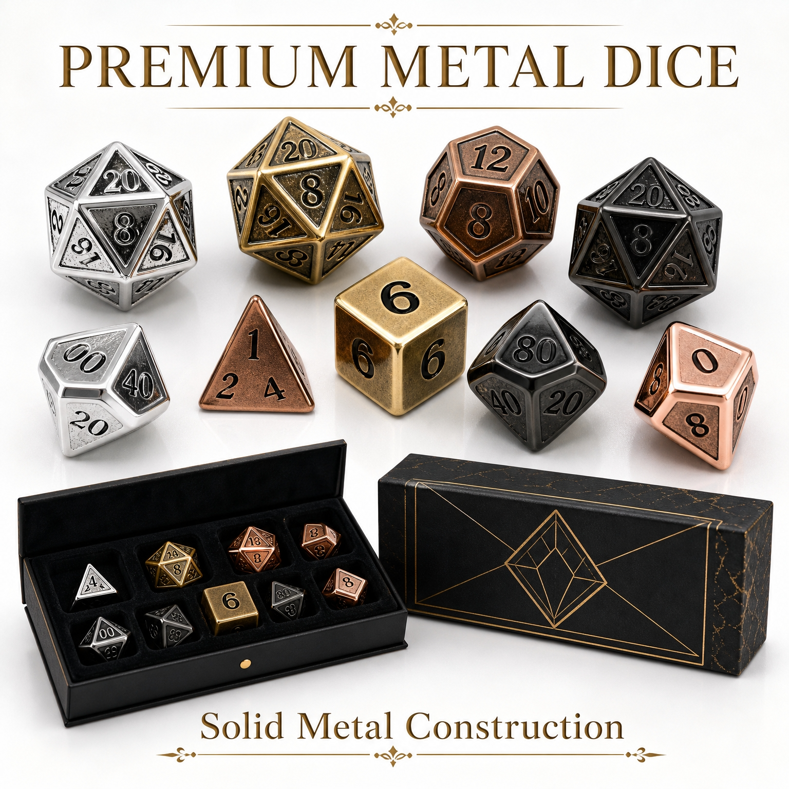 custom metal dice