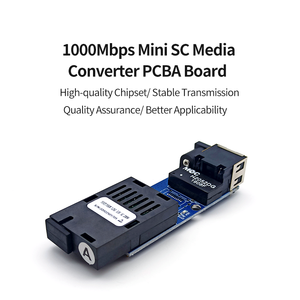 1000Mbps光纤SC端口至RJ45端口单模单双光纤介质转换器pcb板 - Product Image 2