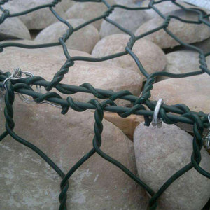 Zink beschichtetes sechseckiges perforiertes Eisendraht Gabion Box Cage Mesh Net für Highway Slope River Protection Cutting Service - Product Image 5