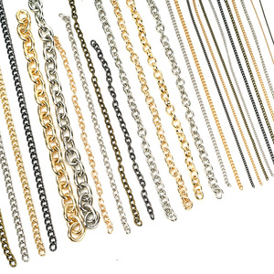 Cuban Gold Silver Gun Metal Artificial Jewelry Free Shipping's Items Aluminum <strong>Chains</strong> for - Product Image 1