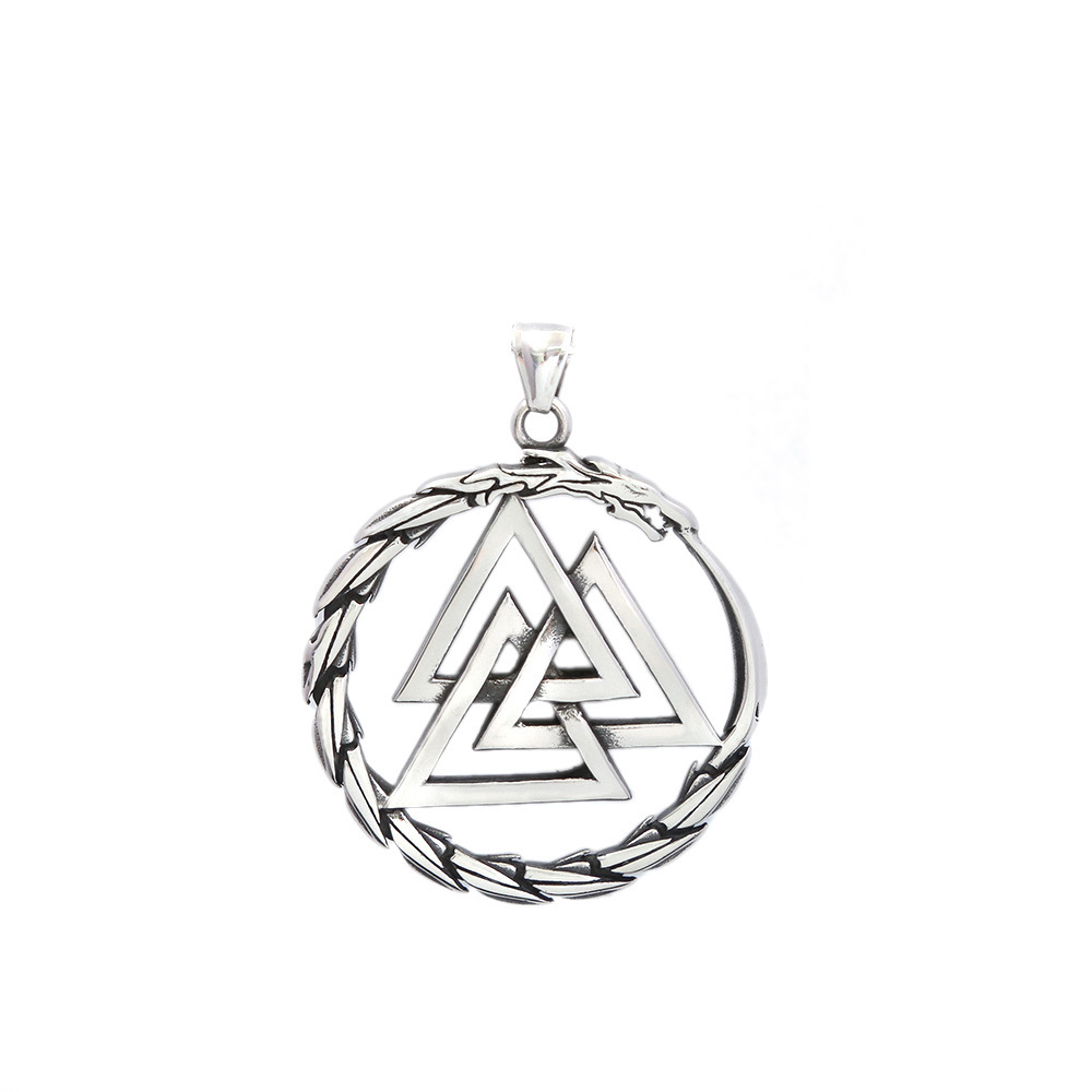 Pendentif couleur acier