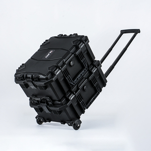 GLARY防水硬工具盒组织器带车轮防震保护工具盒手推车便携式旅行工具盒 - Product Image 5