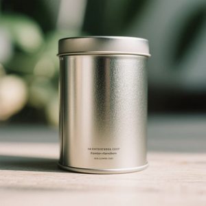 定制空圆筒金属锡罐茶抹茶粉包装咖啡豆锡罐带螺旋盖 - Product Image 1