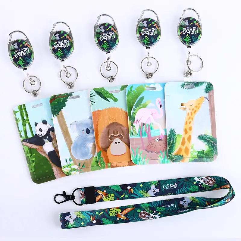 Hot Sell Animal Badge Reel Nurse Name ID Card Badge Reel Custom Retractable Resin Badge Reel With ID Card Holder