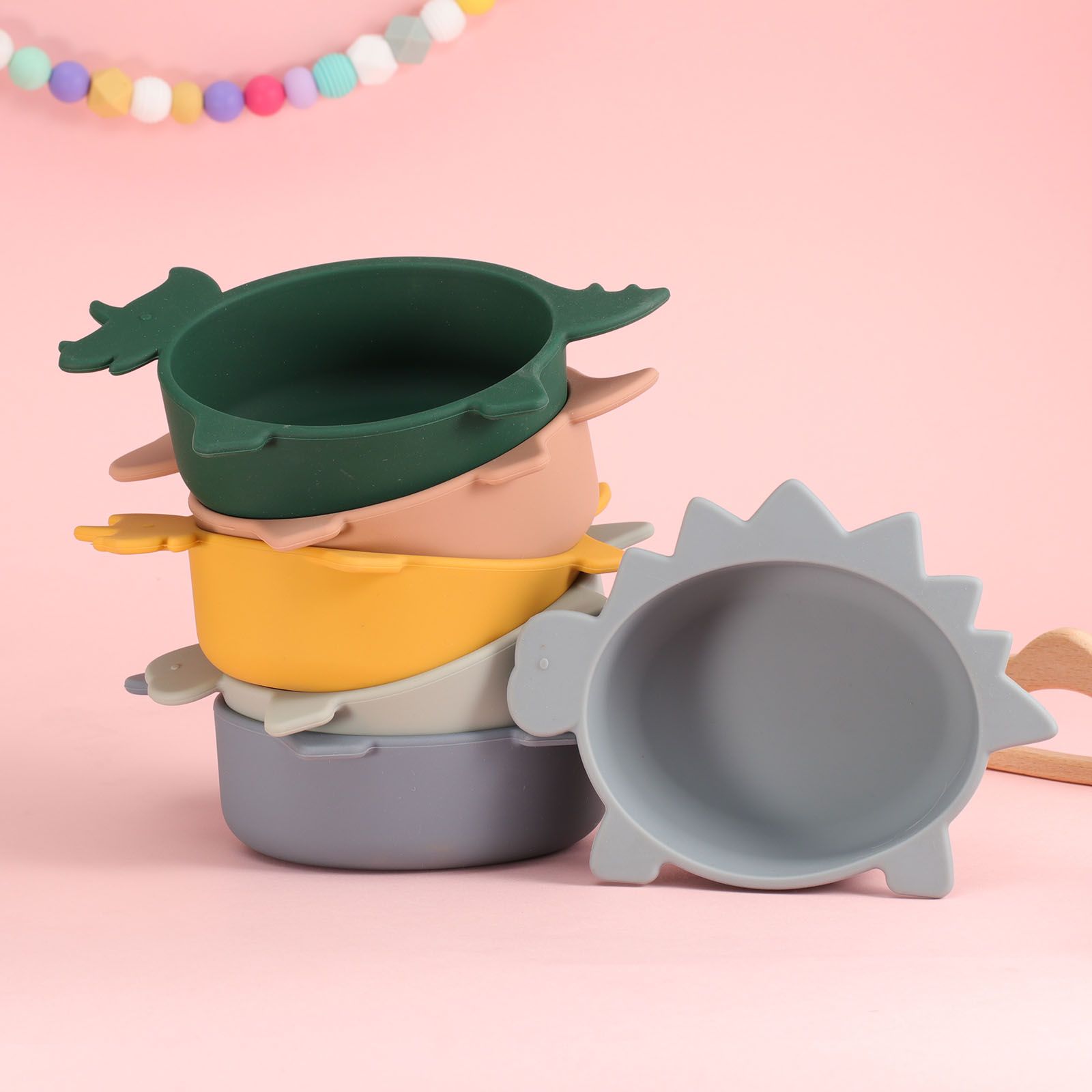 (6)1ชิ้น # Dino Bowl การออกแบบและสี