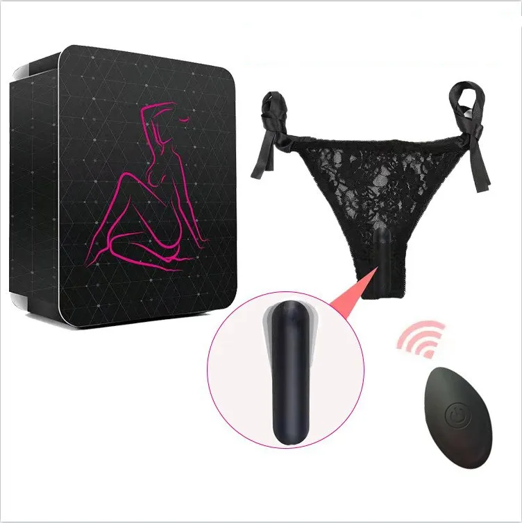 Controle remoto Lace Panty Mini Vibrador Sex Toys Para Mulheres Strap on Underwear Clitoriano Invisible Vibrating Bullet Eggs.