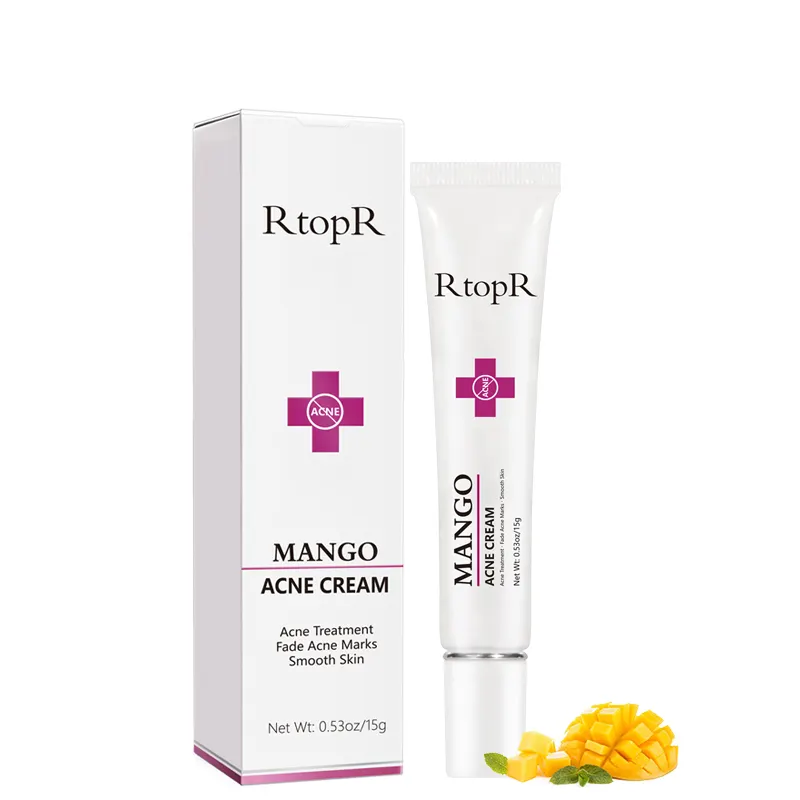 RTOPR-Crema para quitar el acné, Mango Natural, Alisador, Control de aceite