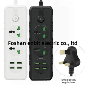 230V Multifunktions-USB-Steckdosen leiste 4 Anschlüsse 3m Haushalts kabel 13A Ausgang ABS Versorgung Mehrere Steckdosen für den grenz überschreiten den Export - Product Image 6