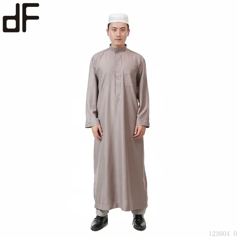 Robe arabe moderne pour homme, vêtements islamiques, en velours, qatar, thobe musulman, abaya, femme musulmane thobe