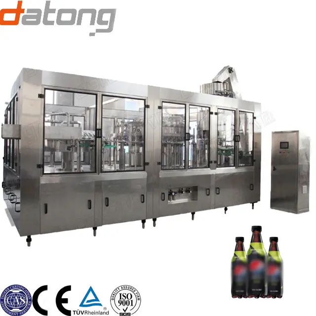 Full set automatic carbonated beverage Soda And Sparking Water Making filling packing line