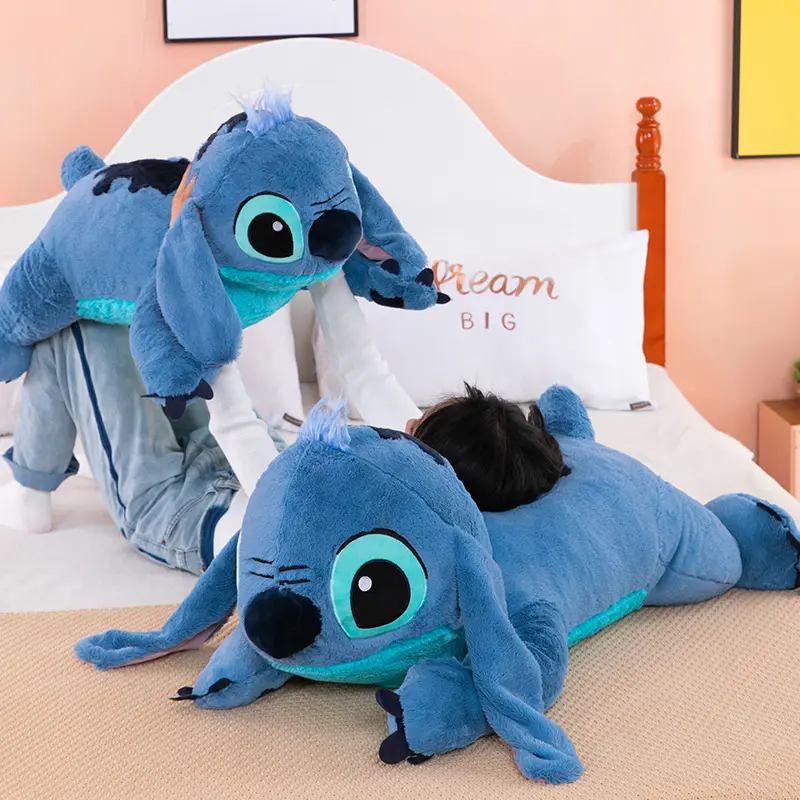 60cm Lilo And Stitch Kawaii Big Size Stuffed Animals Pillow Sleep Toys Stitch Anime For Kids Dolls Girls Children Gift