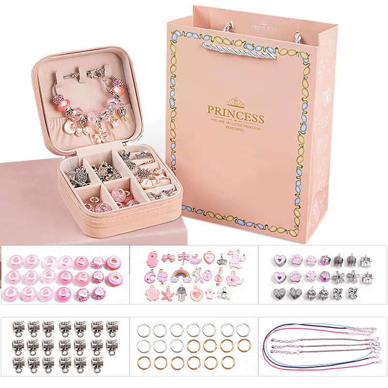 Kit de fabrication de collier pour filles, perles de Bracelet en cristal, cadeau pour enfants, Offre Spéciale