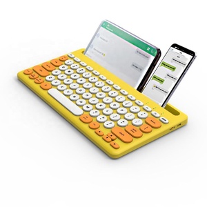 2024 nuevo 78 teclas redondas multifuncional 4 canales teclado inalámbrico Blue tooth con ranura para Tablet PC y teléfonos móviles - Product Image 5