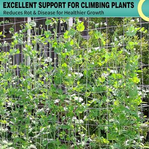 6&quot; Heavy Duty <strong>Trellis</strong> Mesh Garden <strong>Netting</strong> for Climbing Plants, Use for <strong>Tomatoes</strong>, Cucumbers, Peas, Grape Racks - Product Image 6