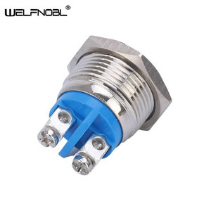สวิตช์ปุ่มกด IP67 16มม. สวิตช์ปุ่มกดโลหะพร้อมหมุดเกลียว - Product Image 3
