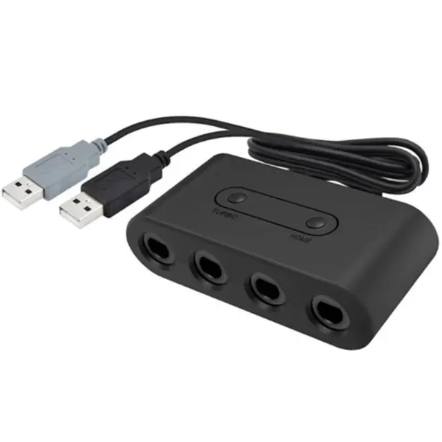4 منفذ GC مقبض لعبة مكعب وحدة تحكم USB محول محول ل GC WiiU PC التبديل