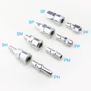 อะแดปเตอร์ spp P SH PH SF PF SM PM ท่อนิวเมติกข้อต่อปล่อยอากาศแบบ C-Type Spin coupling อย่างรวดเร็ว - Product Image 2