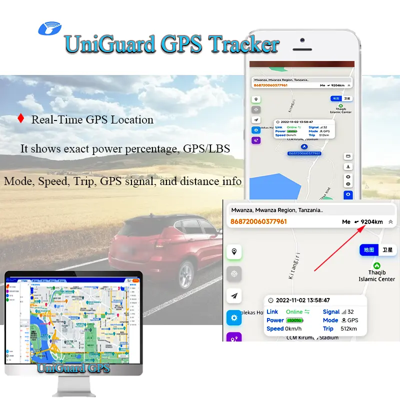 Software para rastrear teléfonos móviles usando IMEI software de seguimiento JBS Tracker compatible con 4G 2G vehículo GPS Tracker con cable inalámbrico