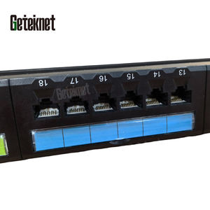 GETEKnet <strong>network</strong> 24 port <strong>patch</strong> <strong>panel</strong> 19inch 1U <strong>patch</strong> <strong>panel</strong> cat6a RJ45 socket 8P8C cat 6a lan <strong>patch</strong> <strong>panel</strong> - Product Image 3