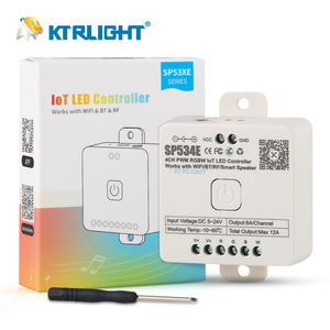 SP535E SP533E All In One LED Controller Wifi Alexa Google Home 4CH PWM SPI pixel WS2811 RGB FCOB LED striscia di controllo - Product Image 2