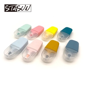 STASUN Fluorescent <strong>Chisel</strong> <strong>Tip</strong> Hot Sale Macarons Color Mini Flat <strong>Highlighter</strong> Marker Pen - Product Image 2