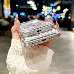 Sıcak yeni tasarımlar merhaba sevimli Kitty tasarım kaymak Quicksand telefon Iphone için kılıf 16 15pro Max 14 13 12 11 trend telefon kılıfı