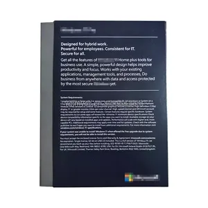 Win11 Pro英語版FPPボックスUSB3.0 COA認証OEMグローバルオンラインアクティベーションWin11Pro 6か月保証無料