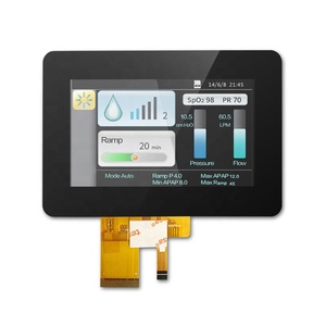 480X272 4.3นิ้วโมดูล TFT LCD หน้าจอ CTP, 12นาฬิกา,ST7282, RGB-24bit จอแสดงผล TN - Product Image 3
