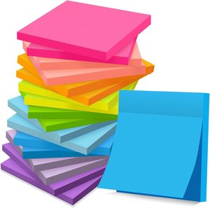 Bloc de notas adhesivas de 3x3 colorido personalizado fácil de enviar papel offset para estudio, trabajo y vida diaria para promociones - Product Image 4