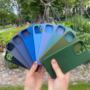 2025 sıcak yeni renk silikon telefon IPhone için kılıf 16 15 Pro Max 14 13 darbeye kılıfları ile Apple silikon kılıf için Logo - Product Image 6