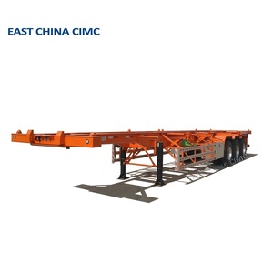 40ft 53ft CIMC מארז מיכל להארכה עם 3 צירים מחיר מפעל קרוואן שלד