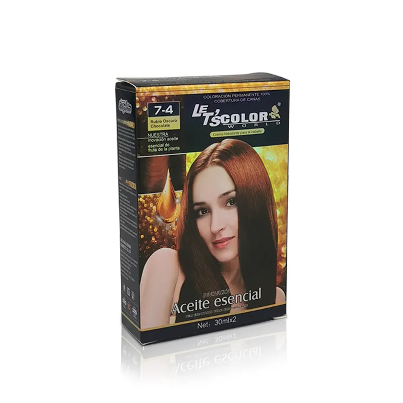 Tinte de color crema natural europeo para el cabello con vitaminas, fabricantes de marcas